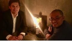 AfD Politiker Maximilian Krah (links) mit seinem früheren Mitarbeiter Guo Jian (rechts). (Maximilian Krah/Facebook)