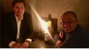 AfD Politiker Maximilian Krah (links) mit seinem früheren Mitarbeiter Guo Jian (rechts). (Maximilian Krah/Facebook)